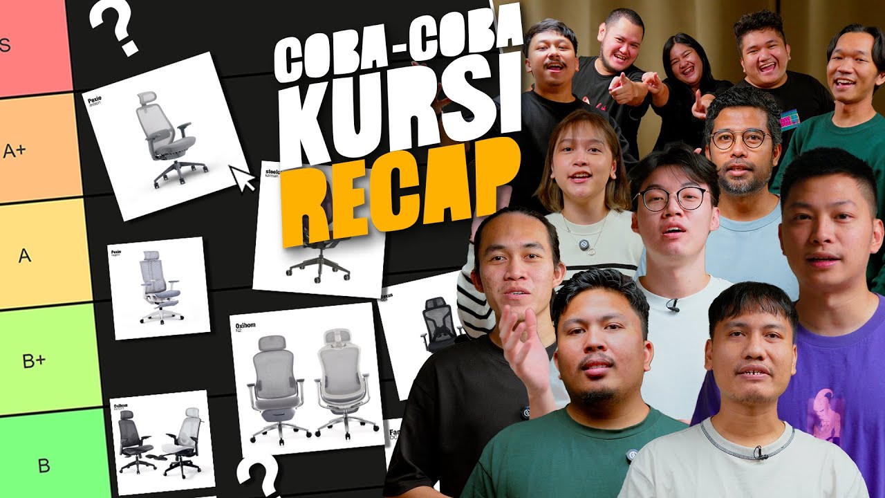 12 Influencer Pilih Kursi Kerja Terbaiknya ‼️ | Coba Coba Kursi Recap