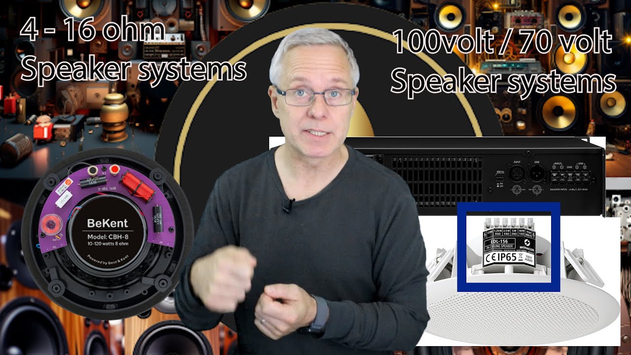 Dont mix 100V/70V Systems with 4 ohm or 8 ohm speakers