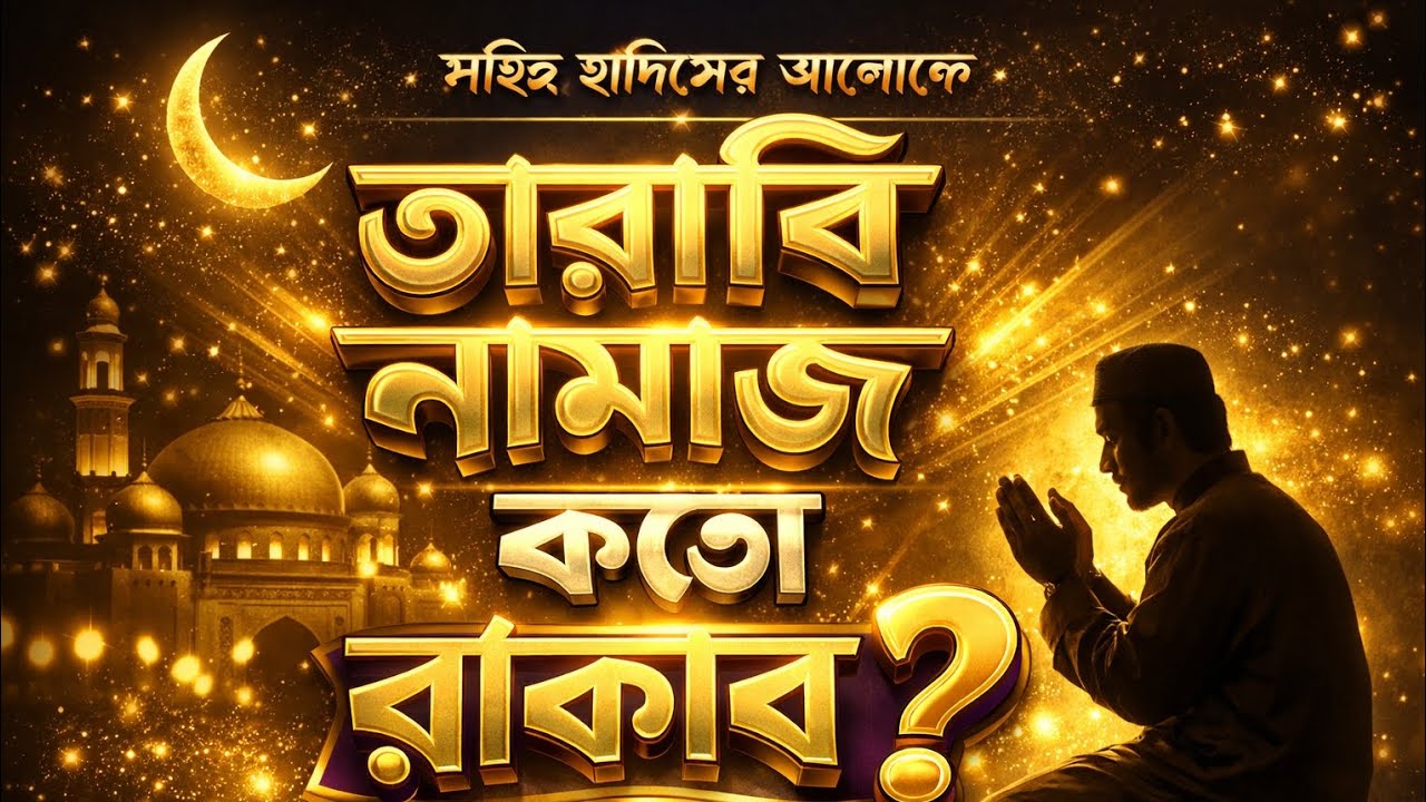 সহিহ হাদিসের আলোকে কতো রাকাত তারাবীহ নামায । মুফতিউল আযম আবুল খায়ের মুহম্মদ আজিজুল্লাহ সাহেব ।