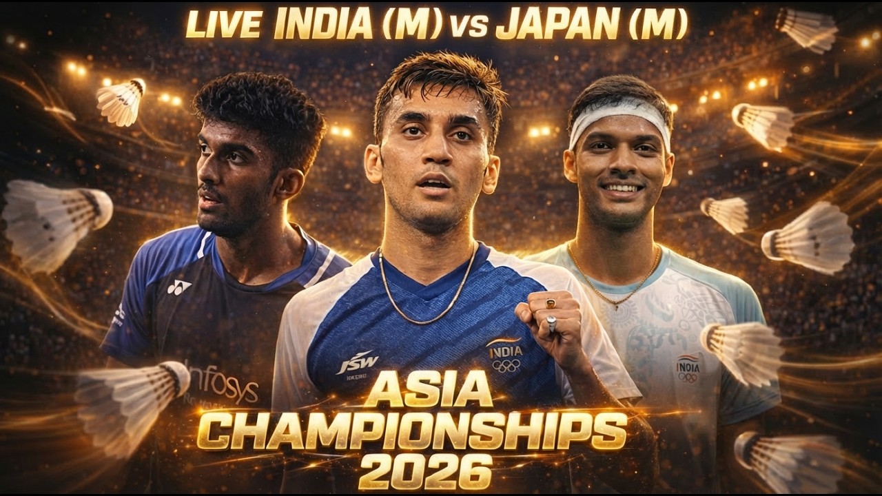 Live🔴TSINGTAO Badminton Asia Team Championships 2026 | India (M) vs Japan (M)