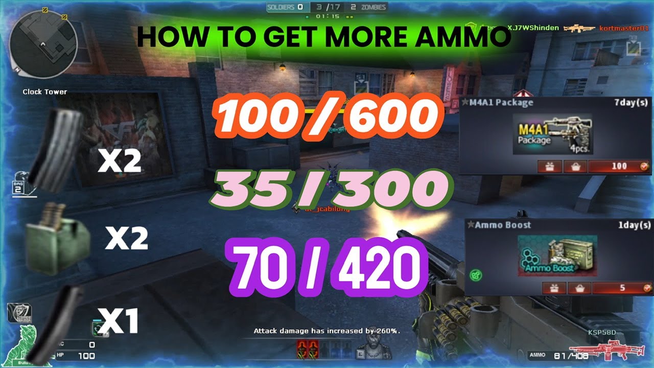 CROSSFIRE PH: HOW TO GET MORE AMMO IN ZOMBIE MODE
