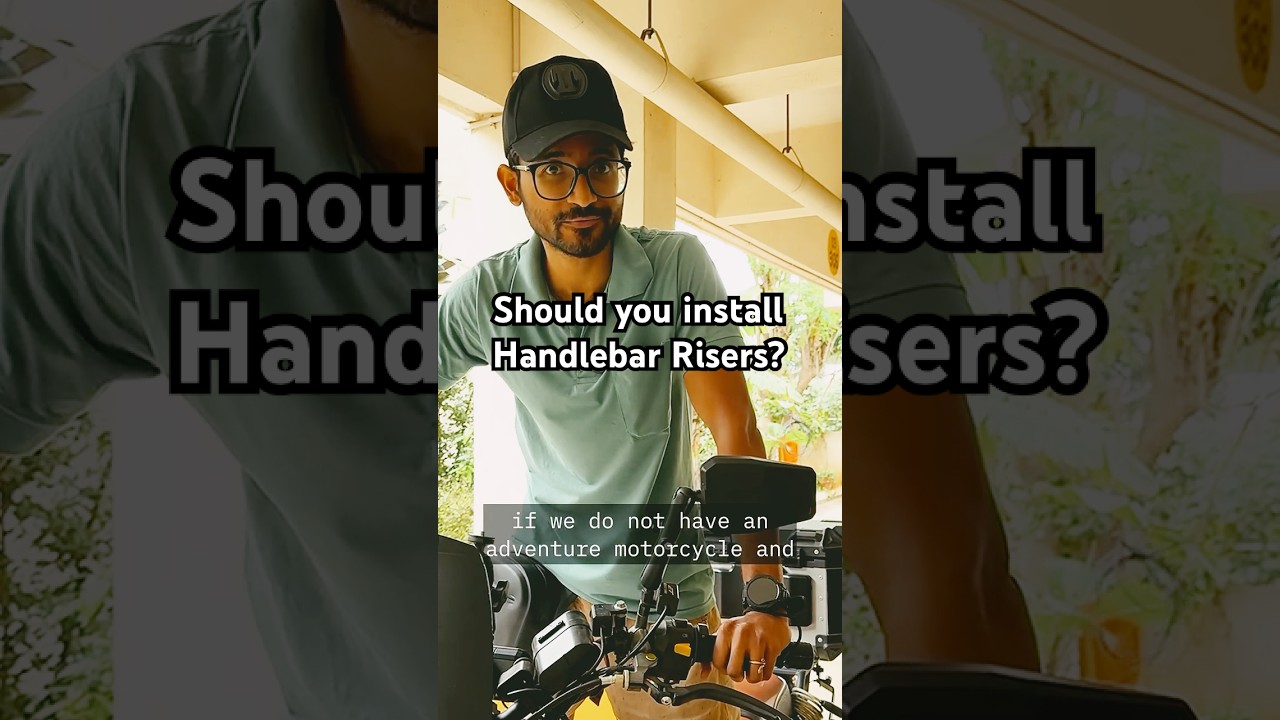 Don&rsquo;t Use Handlebar Risers If Possible | #rider #adventure #interceptor650 #motomods