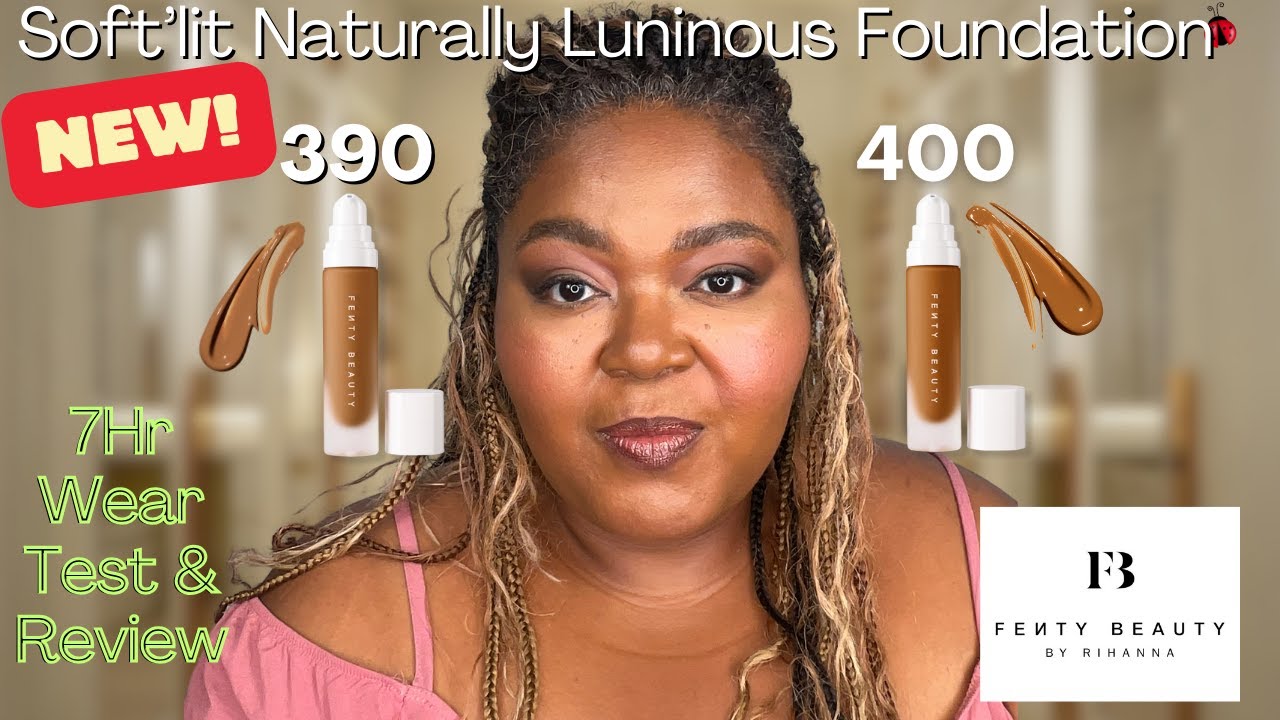 *New*  Fenty Soft’Lit Hydrating Foundation Wear Test & Review | Shades 390 & 400| The Beautie Cypher