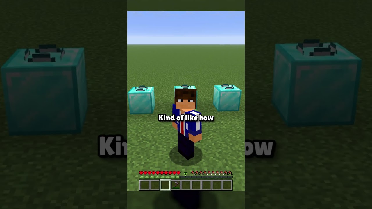 Из блоков вырастают алмазы? Дзынь-дзынь 🤑 #minecraft