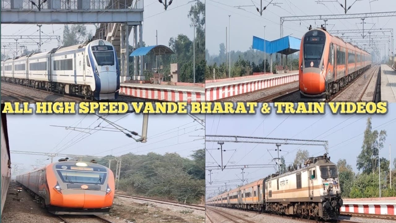 All High Speed Train Videos II Vande Bharat I Amrit Bharat I Express Train I Indian Railways I#train