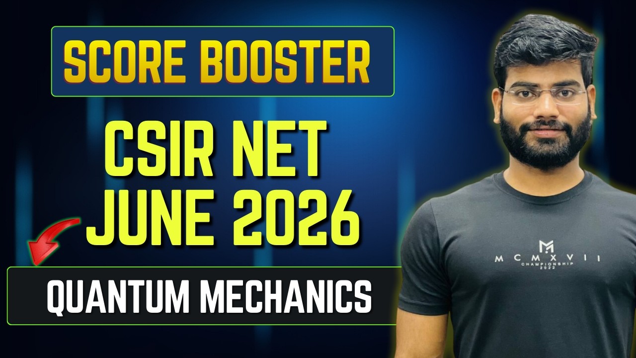 SCORE BOOSTER JUNE 2026| CSIR NET JRF JUNE 2026