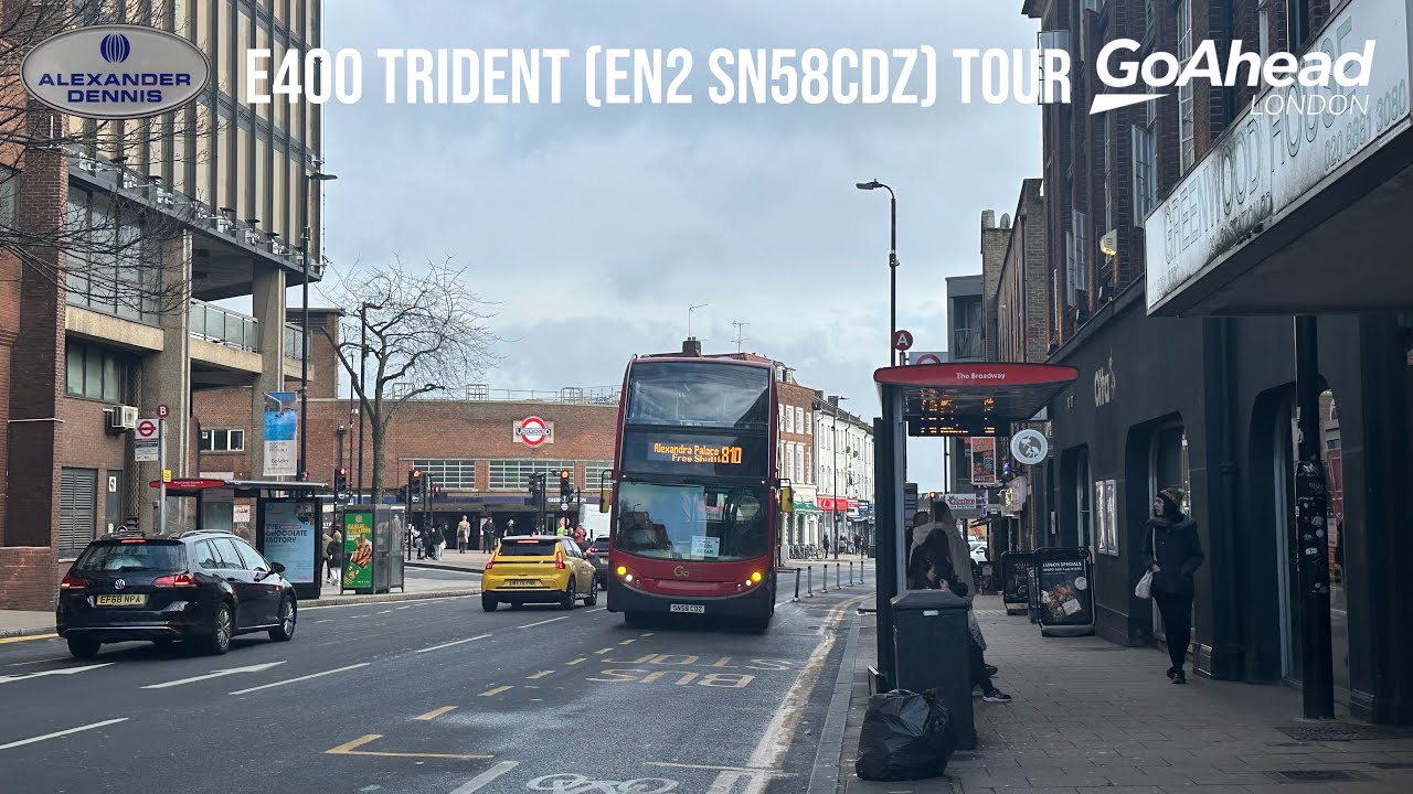 ADL GAL Enviro 400 Trident EN2 SN58CDZ tour