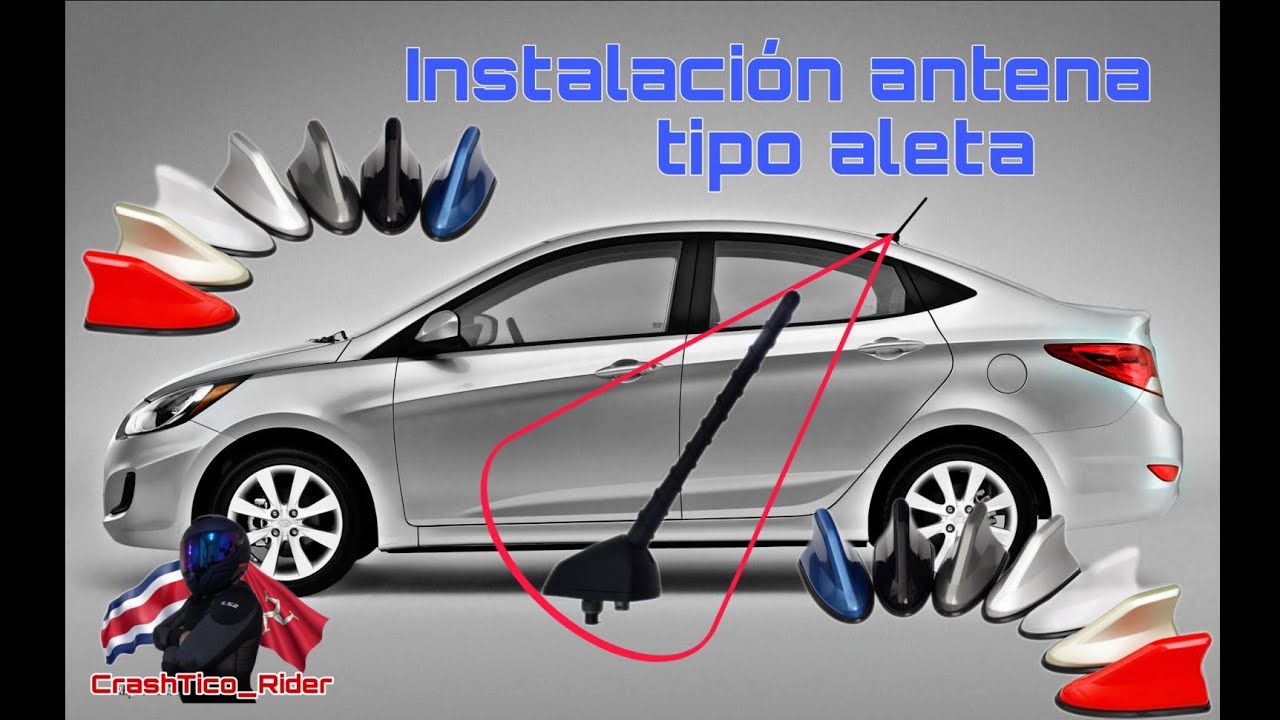 Instalar antena tipo aleta tiburon en Hyundai Accent