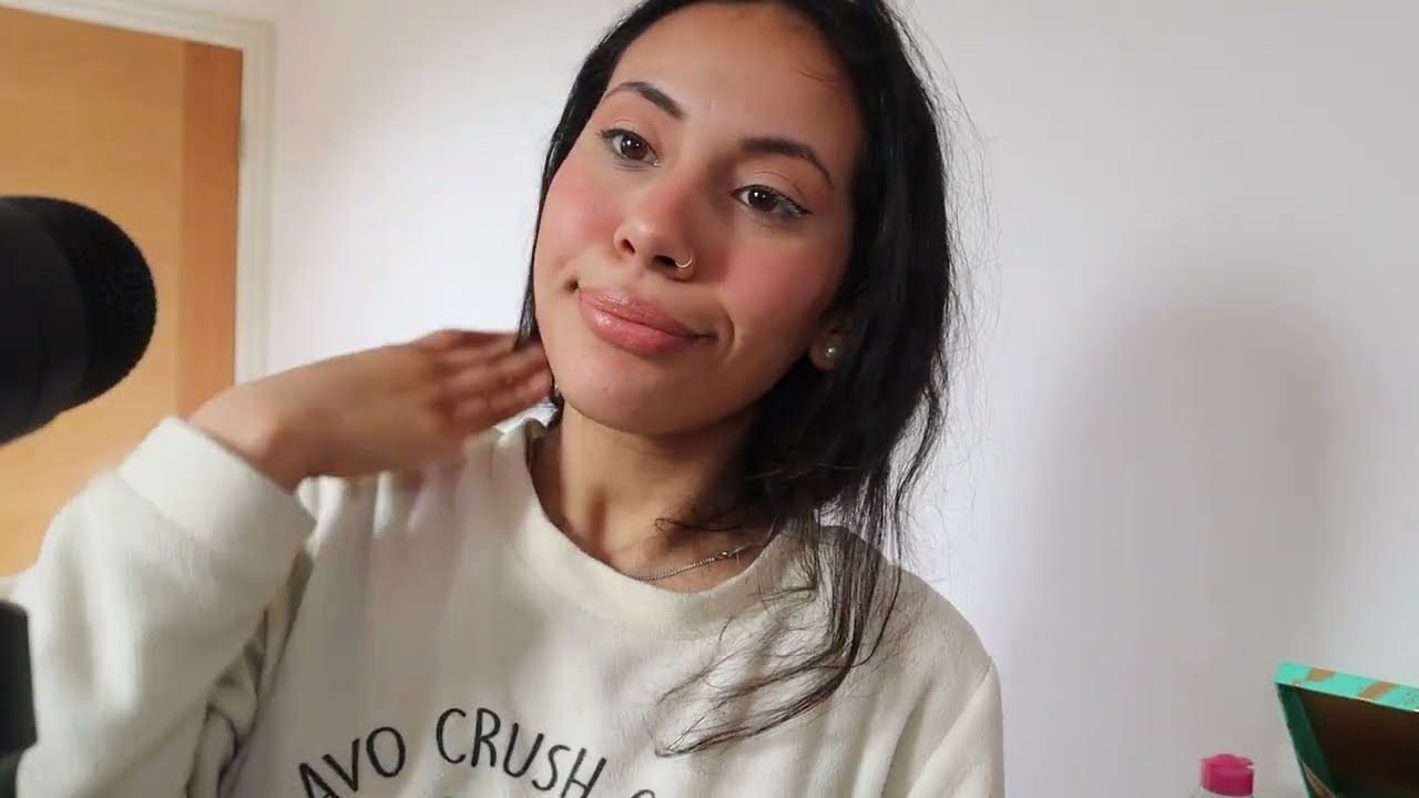ASMR Doing My Makeup | GUM CHEWING