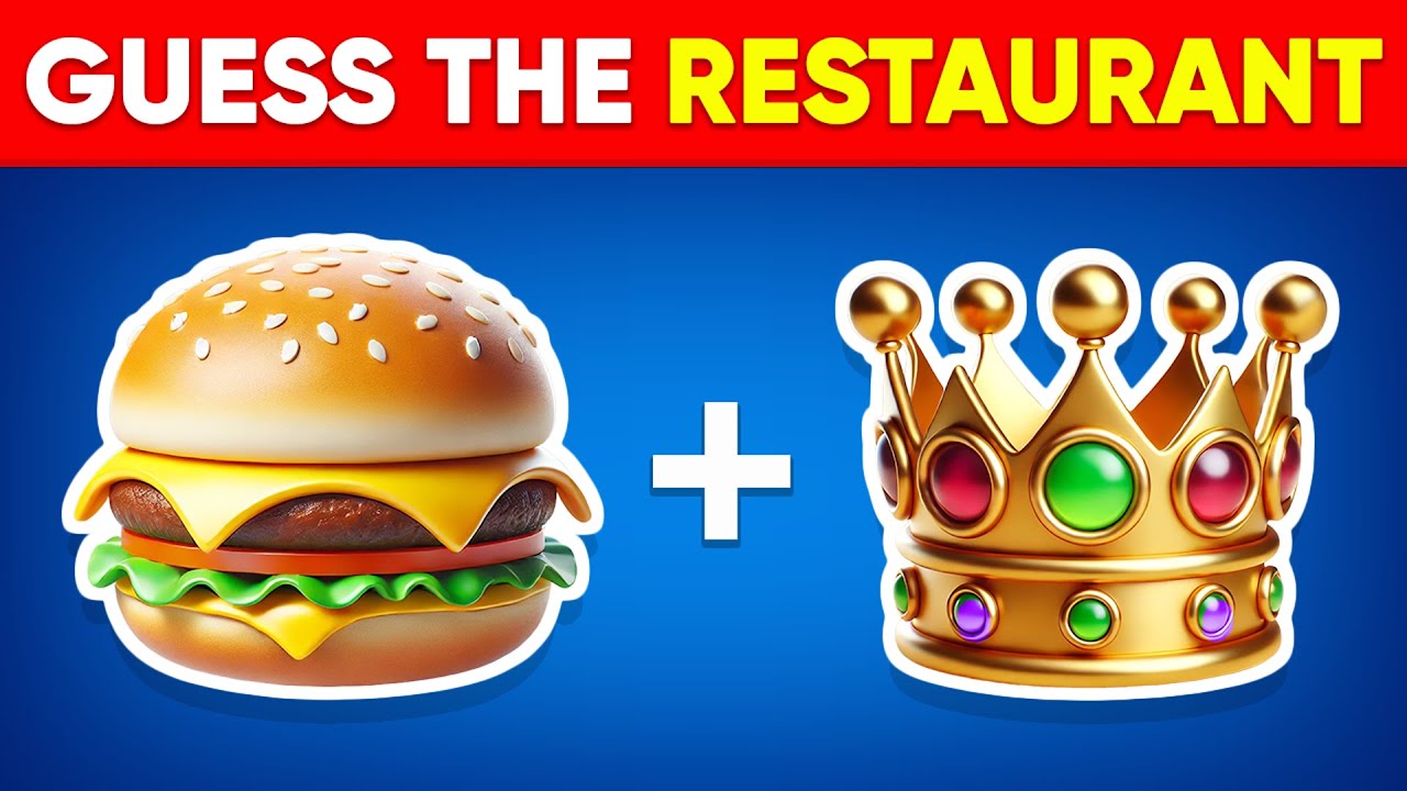 Guess The Fast Food Restaurant and Food By Emoji? | Emoji Quiz