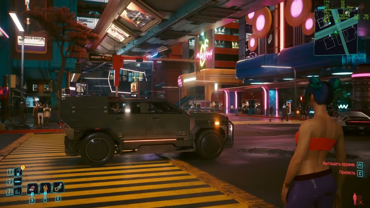 Cyberpunk 2077 RTX 5070 + 12700k  Path Tracing + NVIDIA DLAA FGх2
