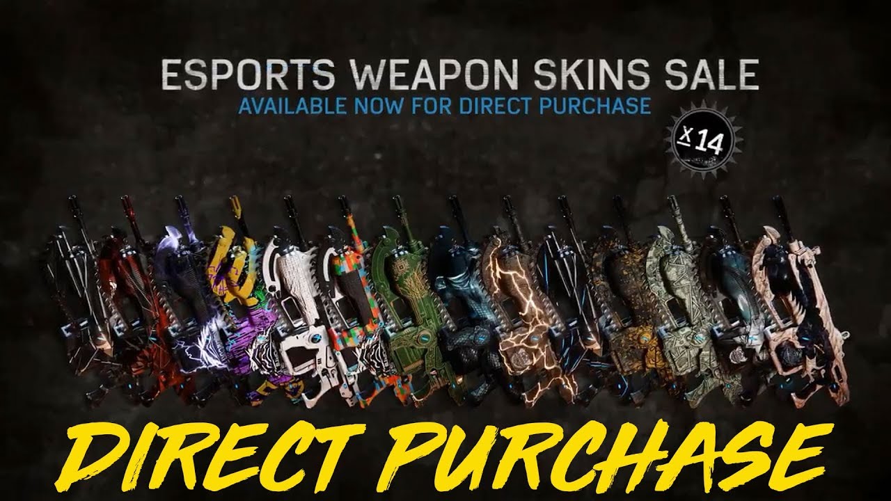 GEARS OF WAR 4 | Gears Esports Supporter Pack Weapon Skins Sale!