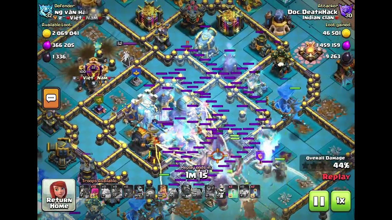 Max TH19 par 3 STAR 🌟🌟🌟 attack clash of clans 