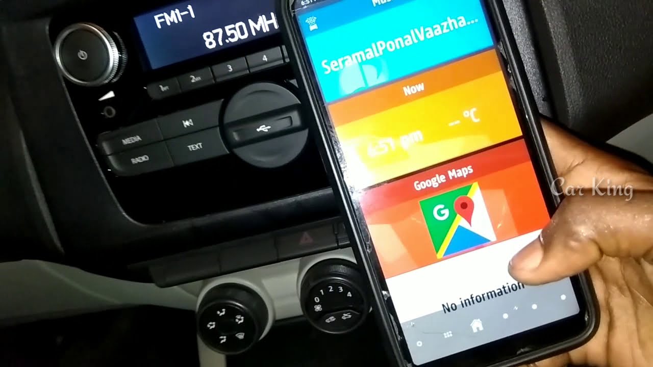 Renault TRIBER R&Go multimedia mobile pairing