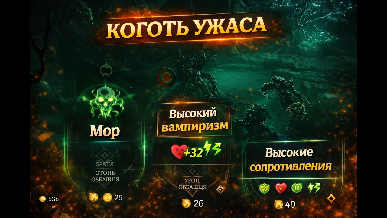 Коготь Ужаса (сборка (билд)) No Rest For The Wicked #nrftw #bild #imba #top #games #gameplay