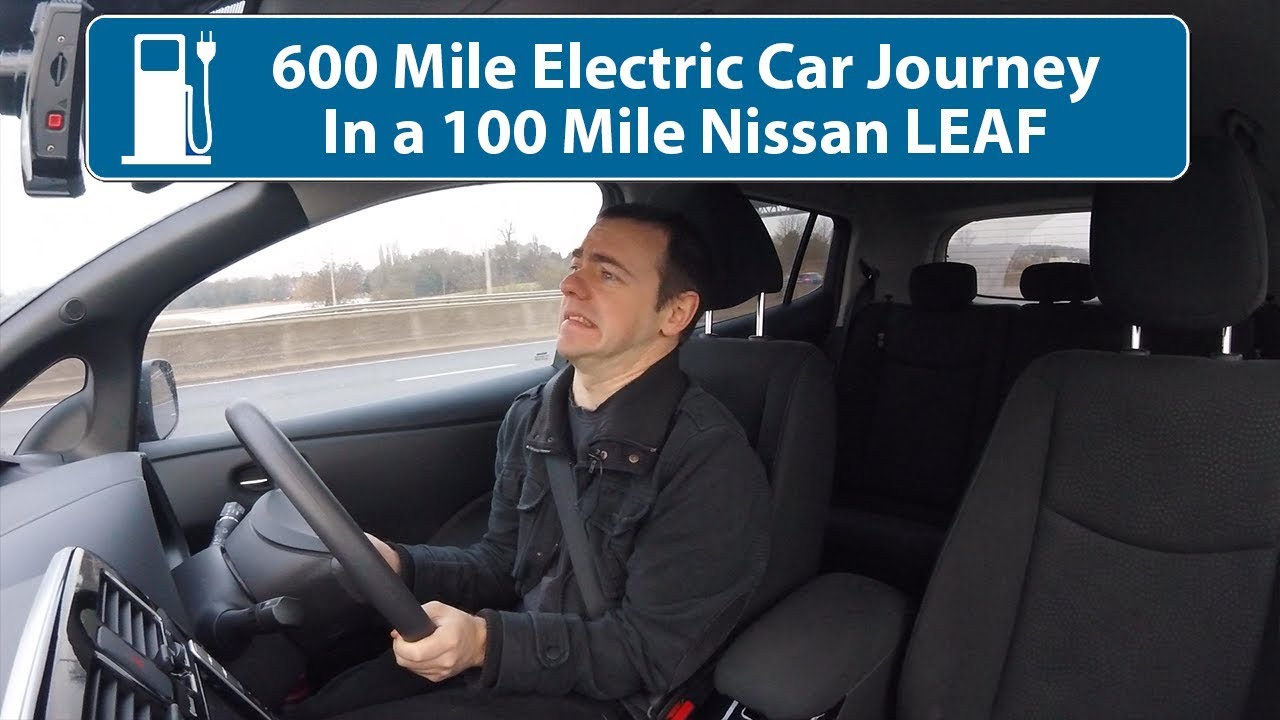 600 Mile Electric Car Journey In a 100 Mile Nissan Leaf! (& Snow!)