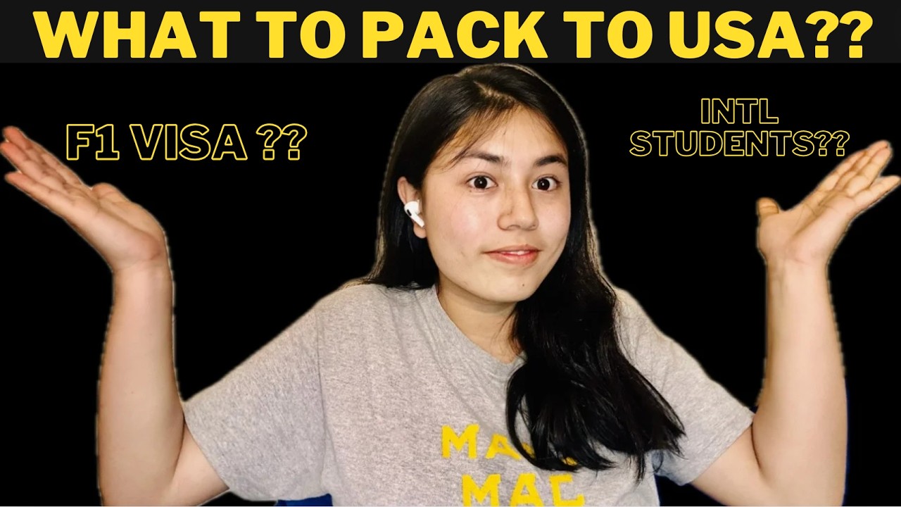 WHAT TO PACK WHEN COMING TO USA??? MUST WATCH!!!!