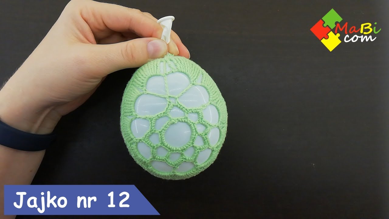 Szydełkowe jajko Wielkanocne nr 12/Crochet Easter egg No 12