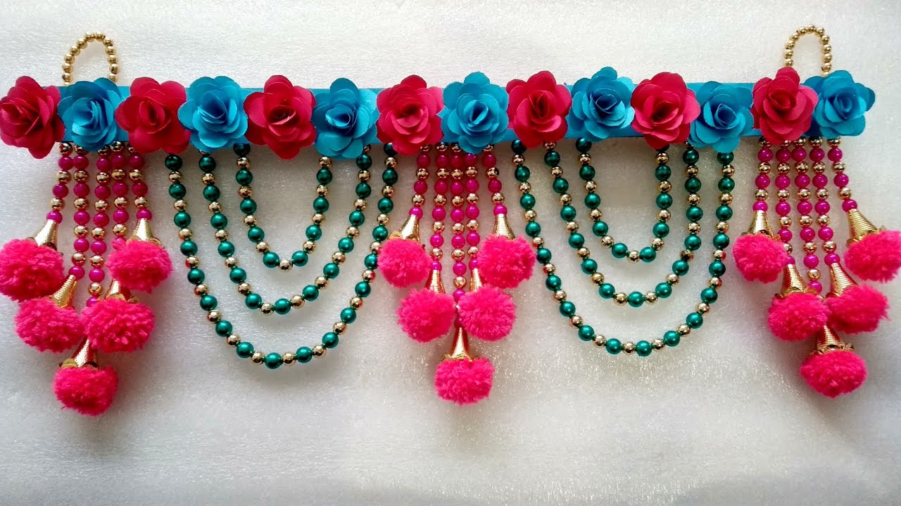 Diy Door Hanging Toran 2020 | How To Make New Design Wall Hanging Toran | Paper Craft Ideas