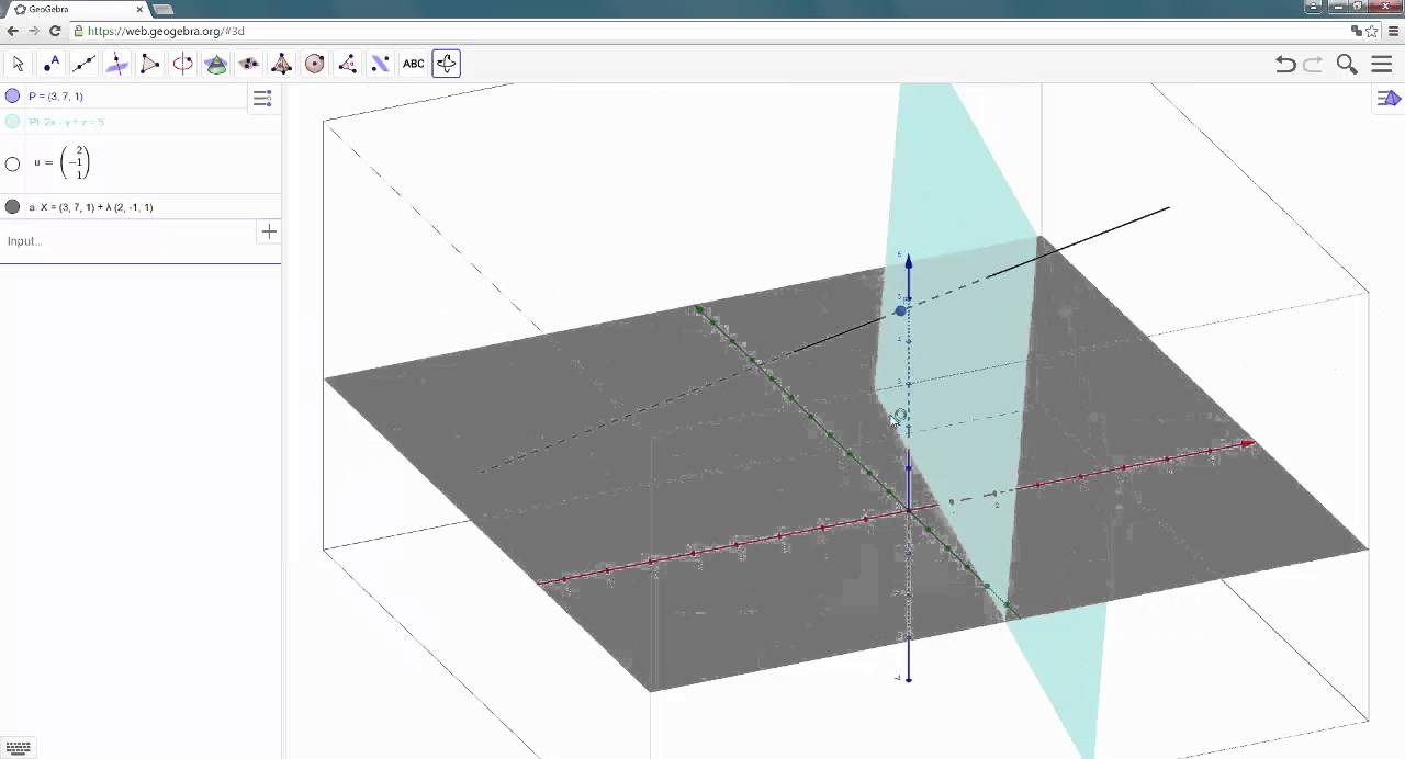 7   Orthogonal projection of a point onto a plane