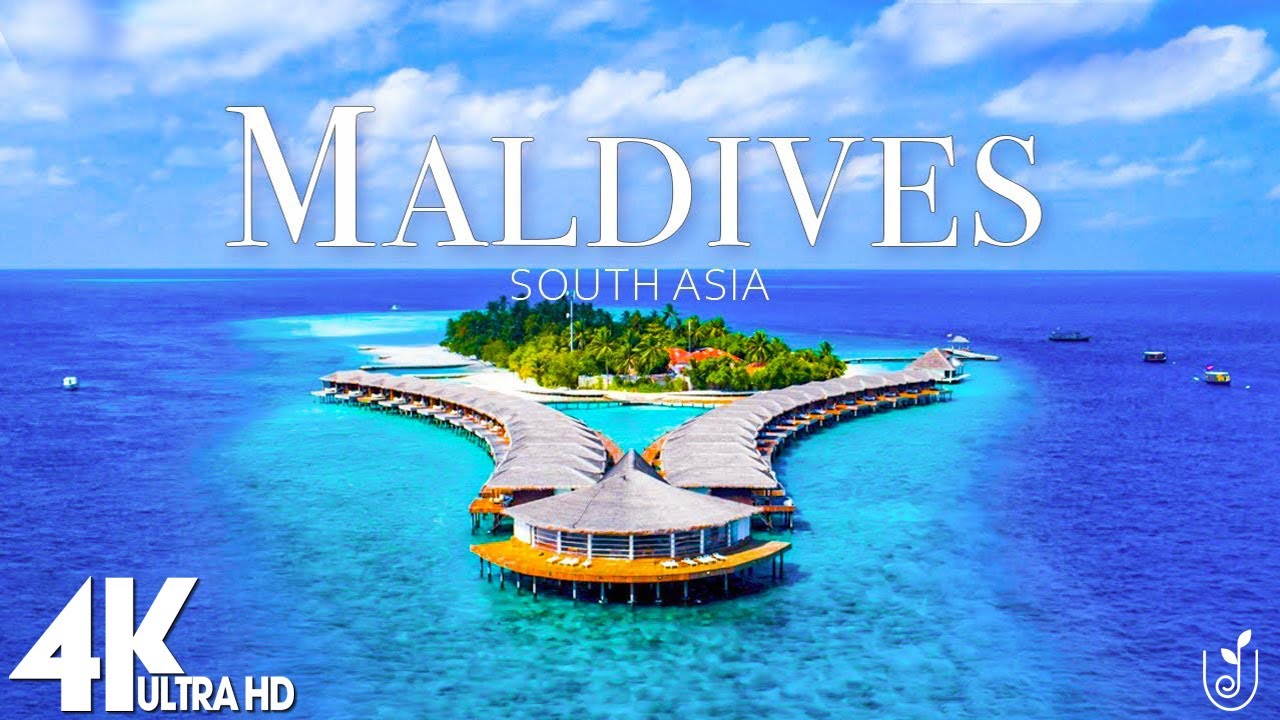 Maldives 4K Paradise Relajation Film - Relajante Piano Music - Travel Nature