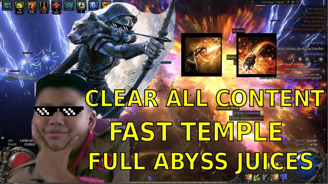 Build ระเบิด(คอม) จบได้ทุกContent เริ่มต้น1dv [POE2 Fate of the Vaal 0.4]