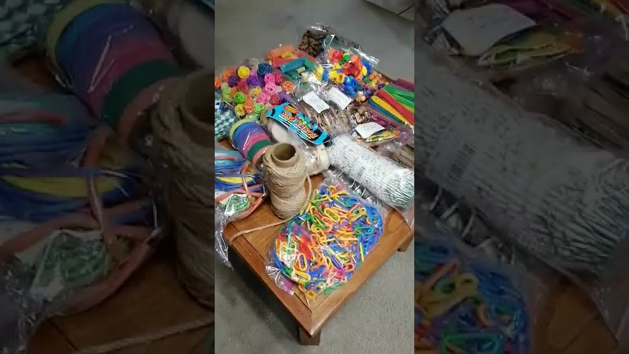 How to get Started making your own Parrot toys. Going over my Supplies. DIT It's FUN!