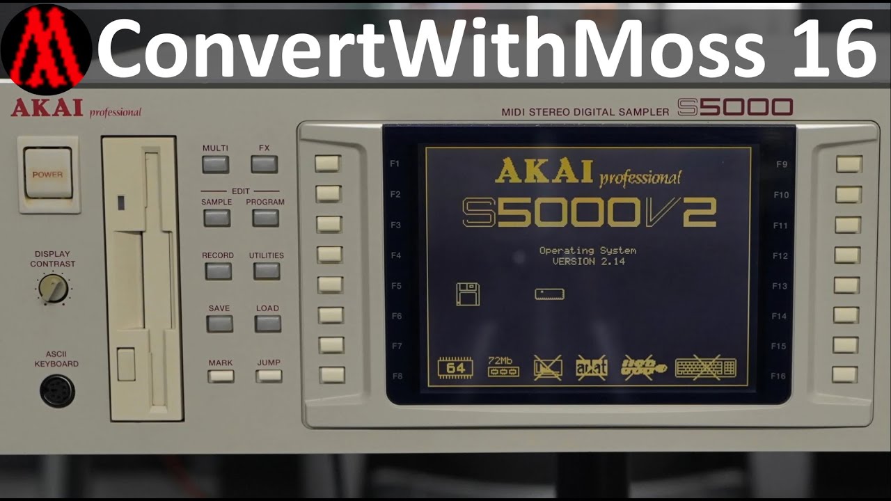 ConvertWithMoss 16 - Critical Fixes, UI changes and Akai S5000/S6000 support