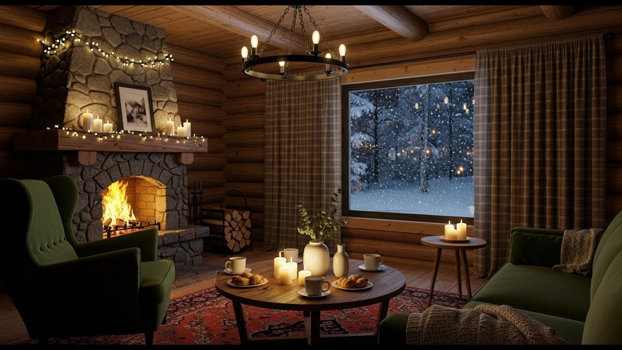 🔥❄️ Radio of Soothing Piano & Fire Crackling Sounds for Calm Focus, Healing, and Winter Ambience!