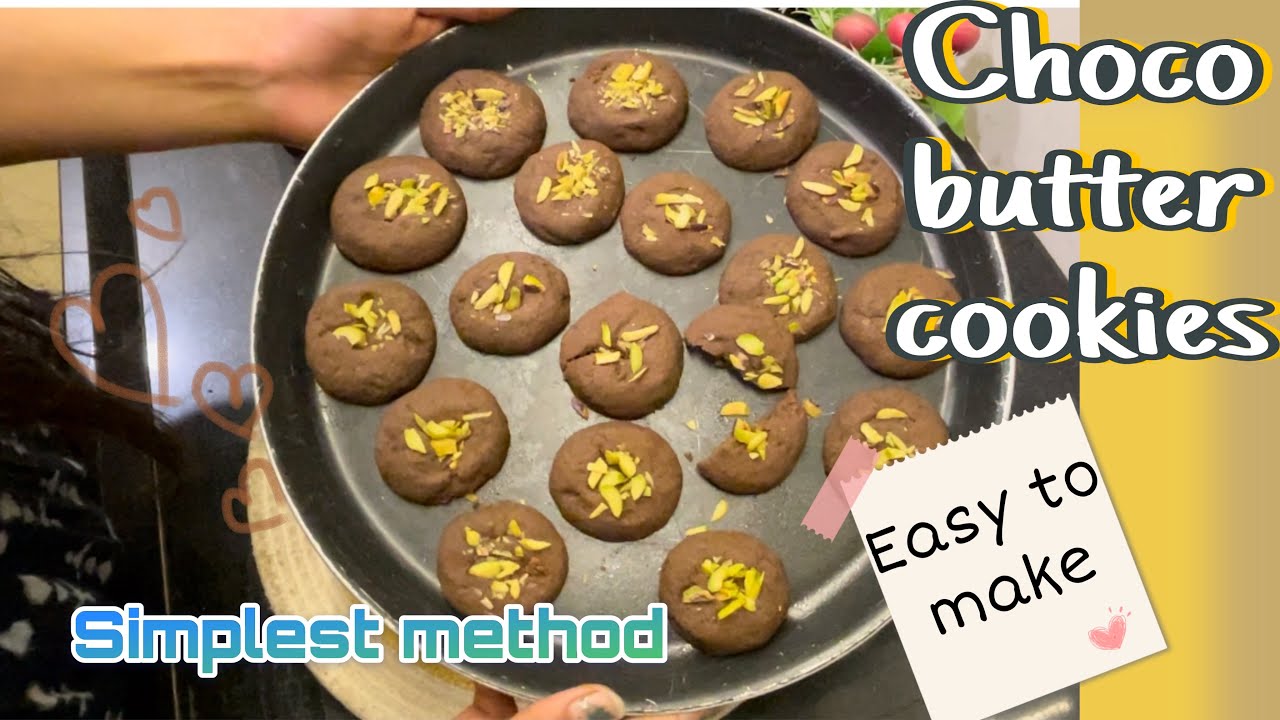 Choco butter cookies, basic method _simplest method, #cookies #dessert #chocolate #treat