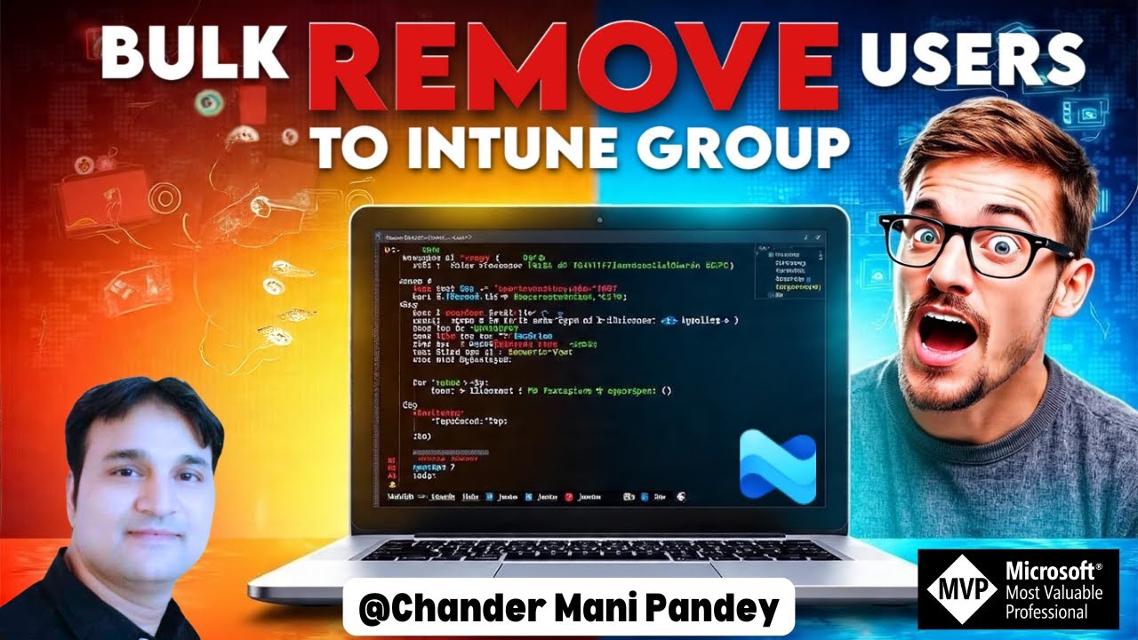 Bulk Remove Users in Microsoft Entra Intune Groups Using PowerShell Script