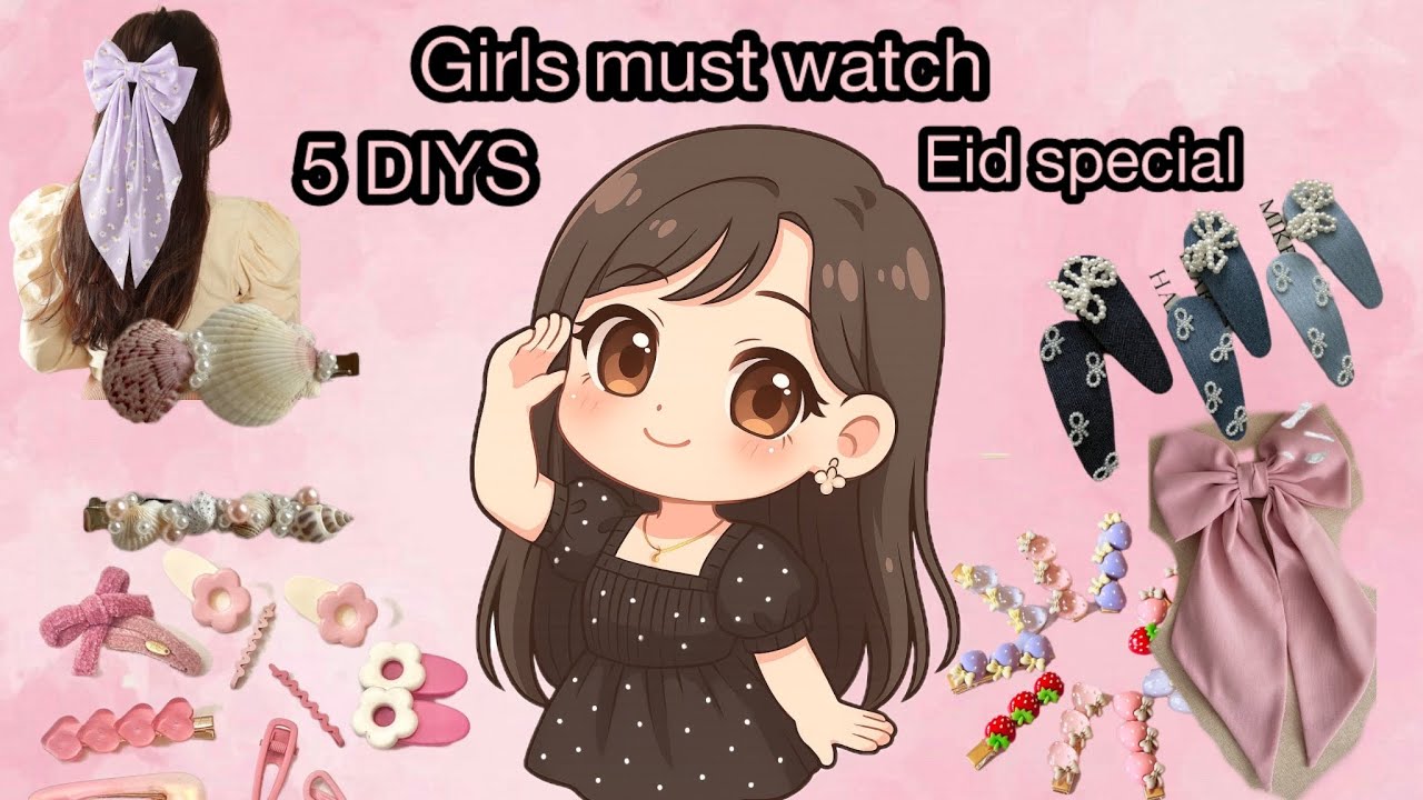 ✨DIY Accessories for Girls|Easy girly jewellery and hair accessories 💕part-2