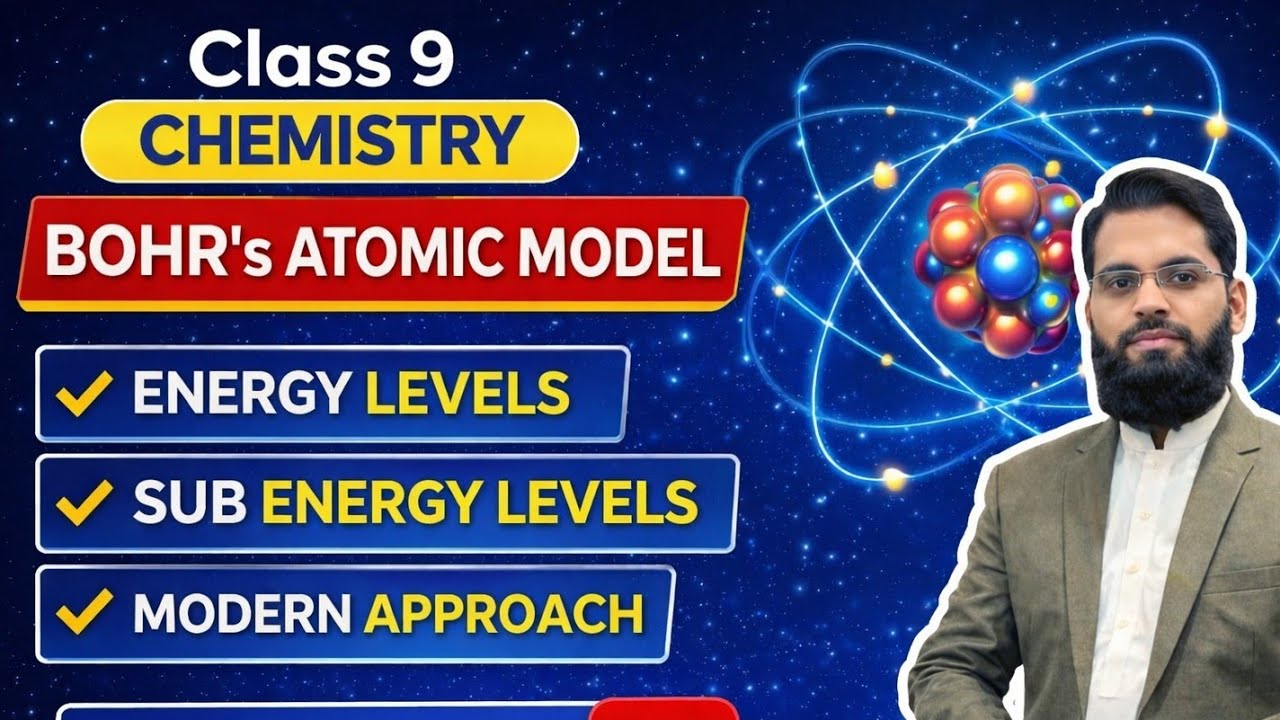 Bohr Atomic Model Full Explanation | Class 9 Chemistry | Chapter #2 Lecture #7