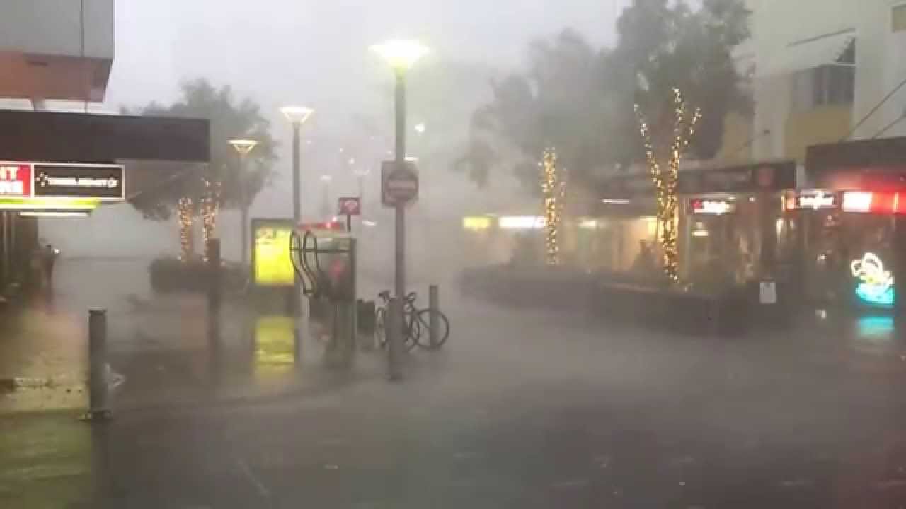 Hail storm Brisbane CBD November 2014