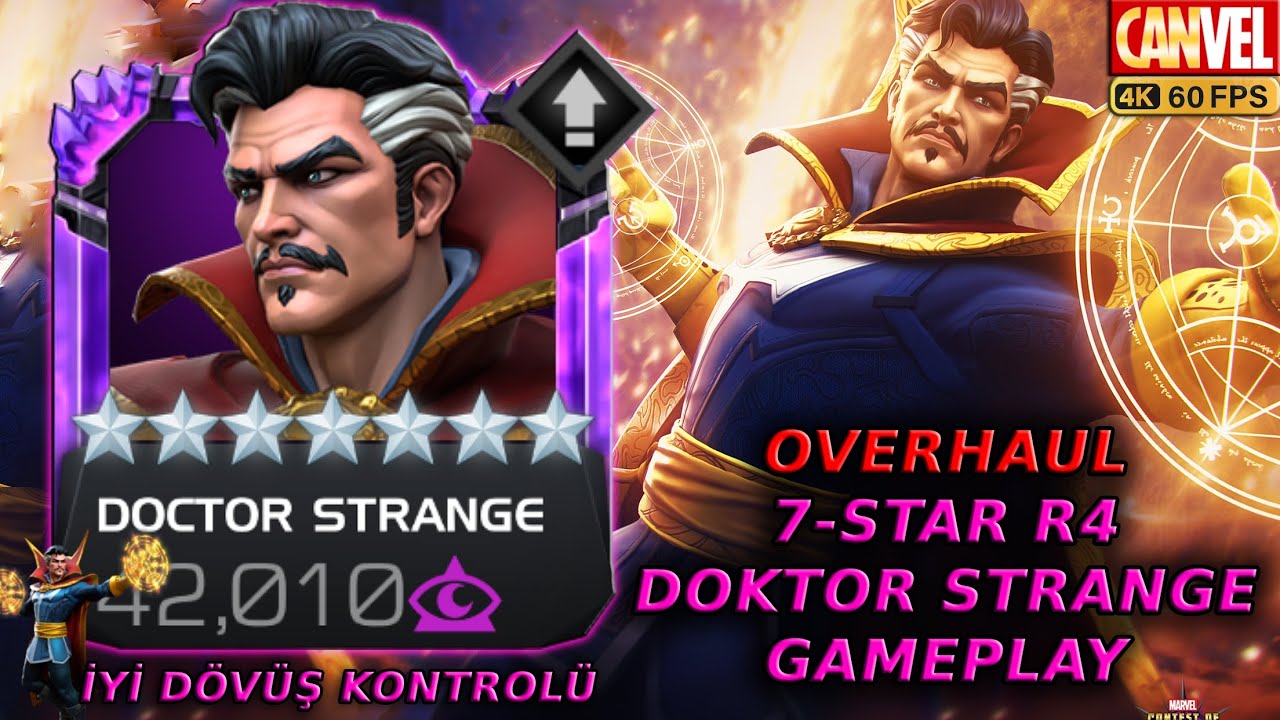 7-STAR R4 DOKTOR STRANGE BUFF GAMEPLAY | FULL DÖVÜŞ HAKİMİYETİ VE ORTA SÜRELİ HASAR - MCOC