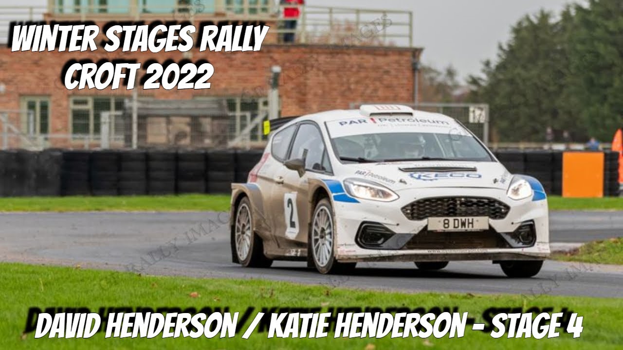 Winter Stages Rally at Croft 2022 - Stage 4 - David Henderson / Katie Henderson - Ford Fiesta Rally2