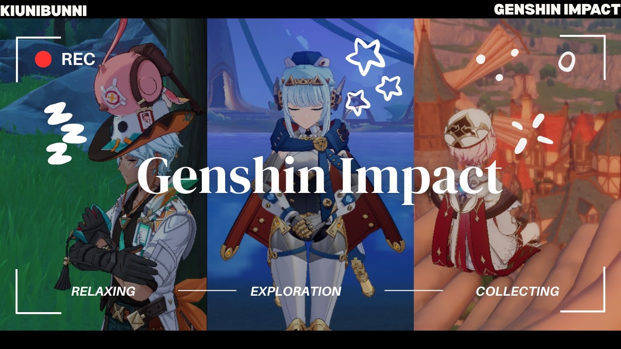 ⚔️✨ ~Genshin Impact Gameplay~✨⚔️ {Collecting 🧺, Exploration 🗺️, and Leveling Weapons 📖}