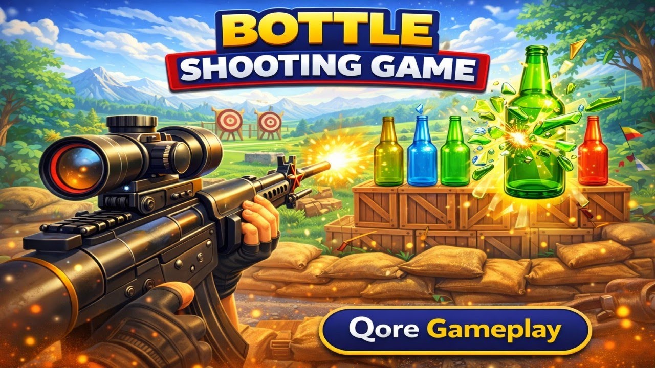 Bottle Shooting Game | Aim, Shoot & Satisfying Target Gameplay (Android/iOS)