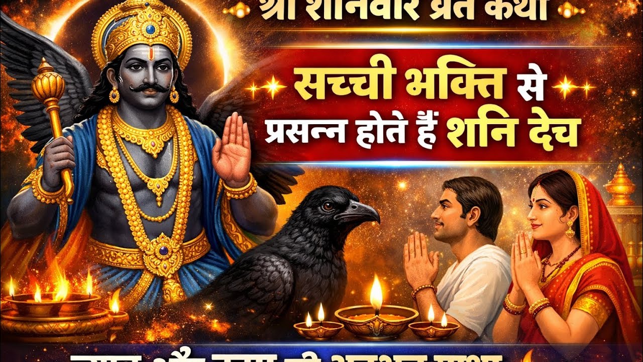 🪔 श्री शनिवार व्रत कथा | सच्ची भक्ति से प्रसन्न होते हैं शनि देव | न्याय और कृपा की अद्भुत गाथा