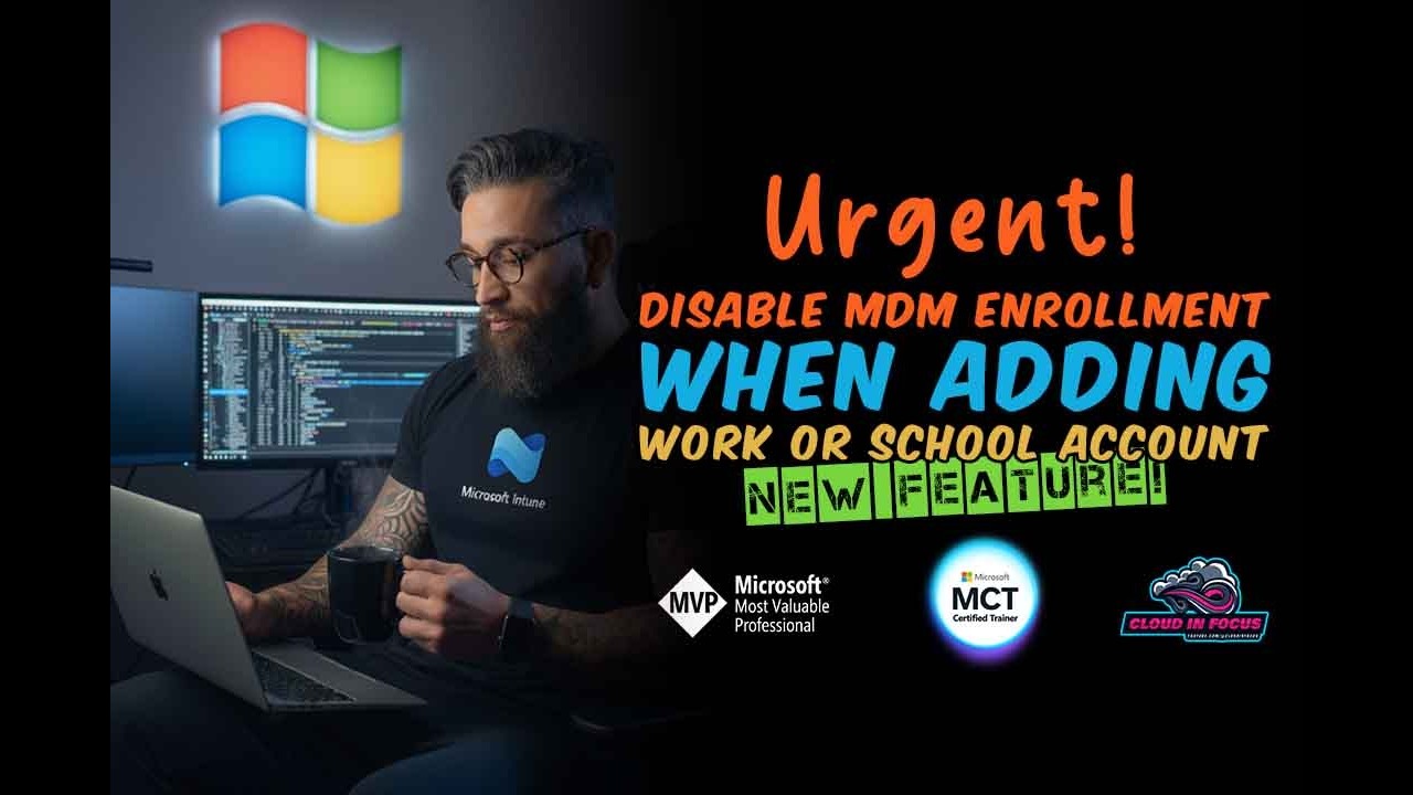 Disable MDM nrollment when adding work or school account
