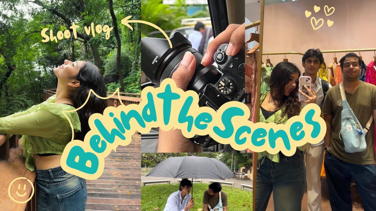 Behind the scenes of our shoot ( chaotic + why couldn’t we shoot for so many days? )