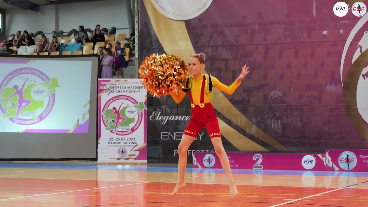 Virovitičke Mažoretkinje  SOLO POMPON CADETS   MARIBOR,  MWF CHAMPIONSHIP 2023