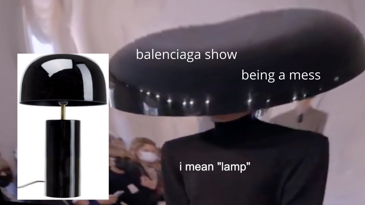 balenciaga show being a horrible MESS
