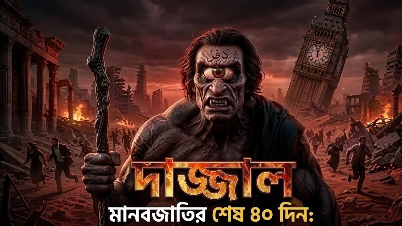 দাজ্জালের ফিতনা থেকে বাঁচার উপায় ও শেষ ৪০ দিনের ভয়াবহতা! | The Fitna of Dajjal#Viral #IslamicVideo