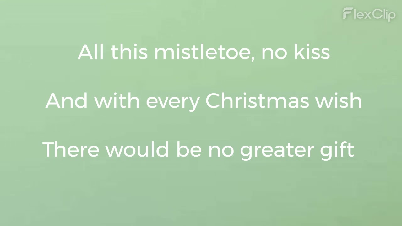 Green Christmas lyric video