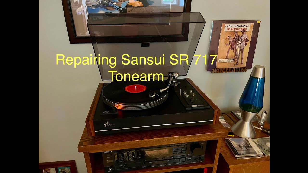 Repairing a Sansui SR-717 Turntable and Tonearm