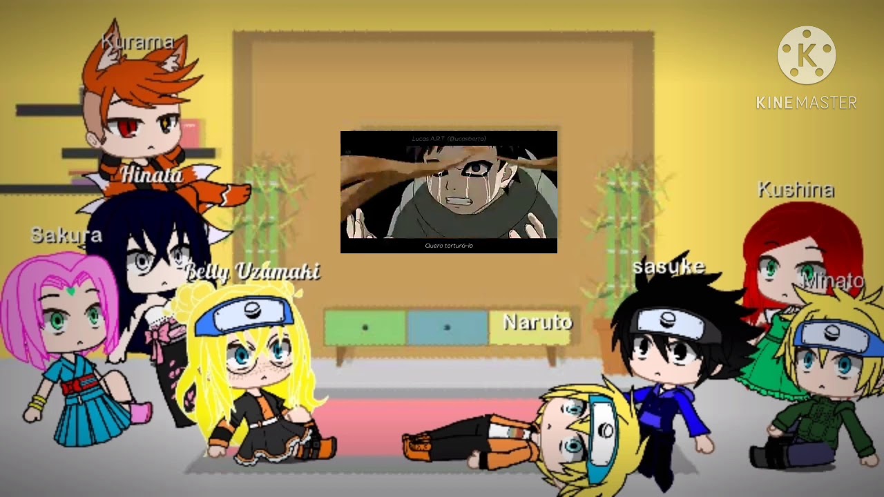personagens de Naruto Reagindo ao rap do Garaa e do Naruto