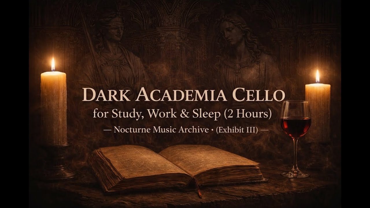 Dark Academia Cello for Study, Work & Sleep (2 Hours) — Nocturne Music Archive · (Exhibit III)