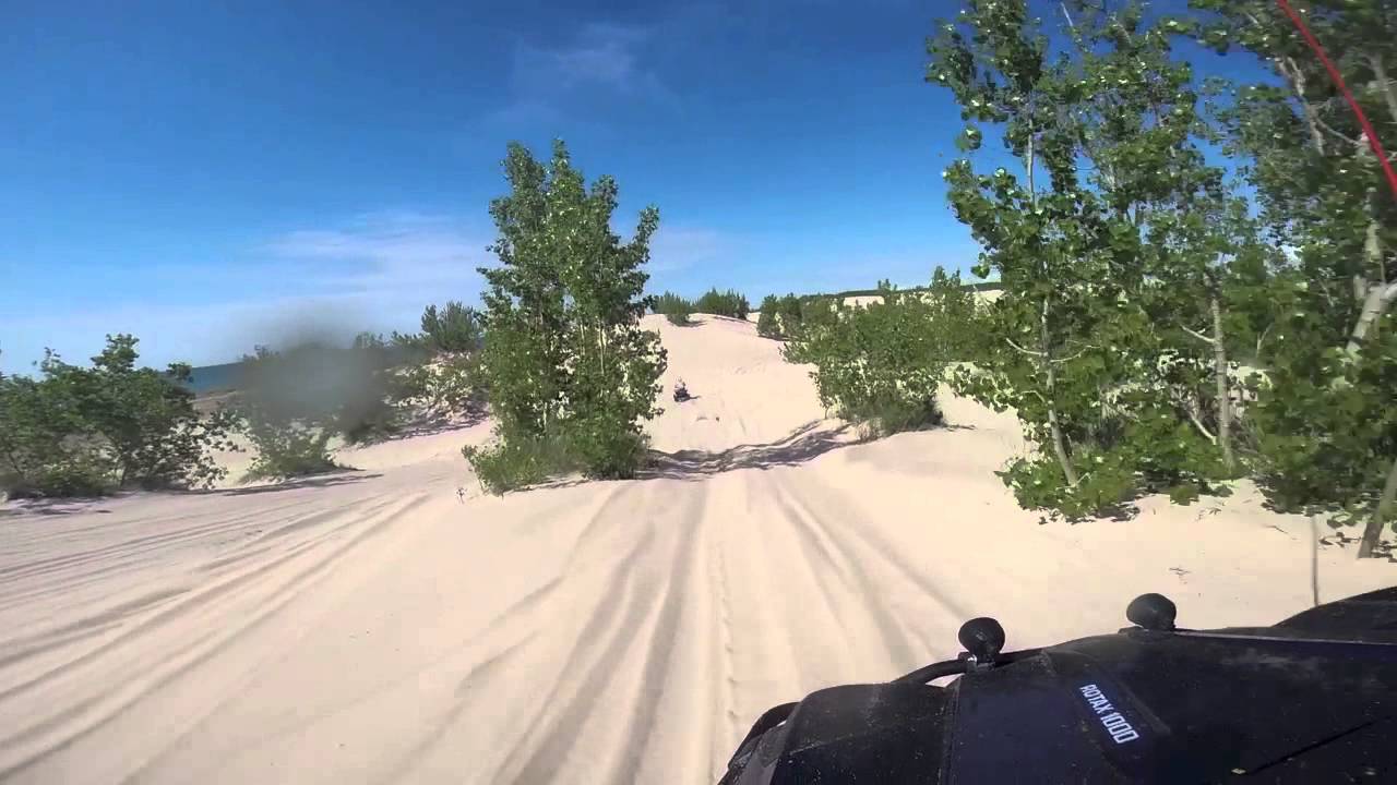 silver lake sand dunes, Michigan. Parking lot out, and one loop around