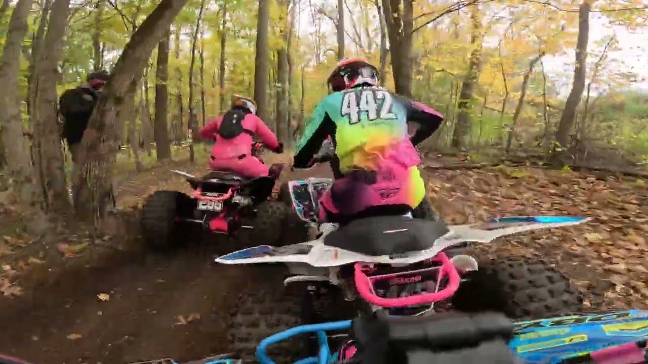 IRONMAN GNCC 2025 ATV RACE, CRASH OFF THE START SO WE WERE REDIRECTED ON THE HOLESHOT DBY 32+C